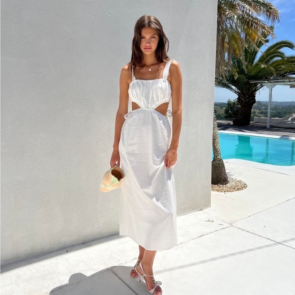 Sabo Skirt Dresses & Skirts - Sabo Skirt White Backless Dress